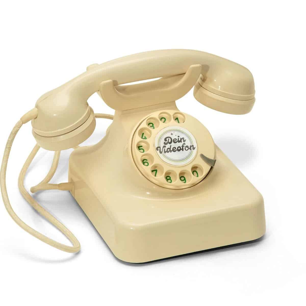 Audio-Gästebuch Wittje in elegantem Weiß – stilvolles Gästetelefon für Hochzeiten und Events, zeitloses Design, unvergessliche Erinnerungen aufnehmen