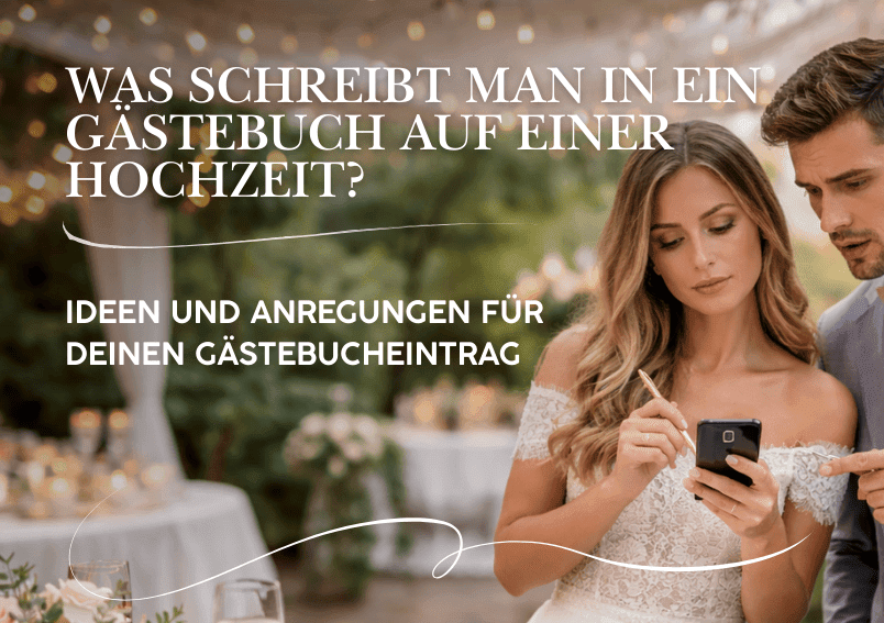 Was schreibt man in ein Gästebuch auf einer Hochzeit?
